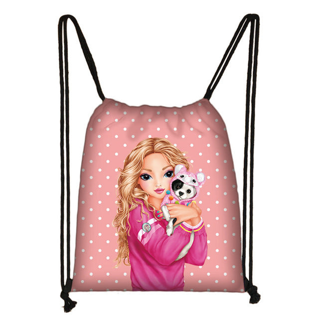 Printed ladies storage bag