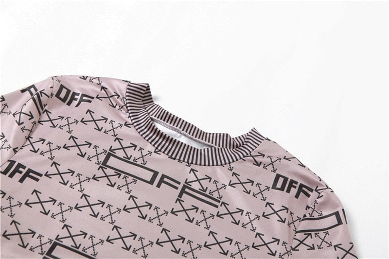 Ladies Daily Casual Sexy Dress Spring And Printed Short Sleeve O-Neck Openwork Pencil Dress