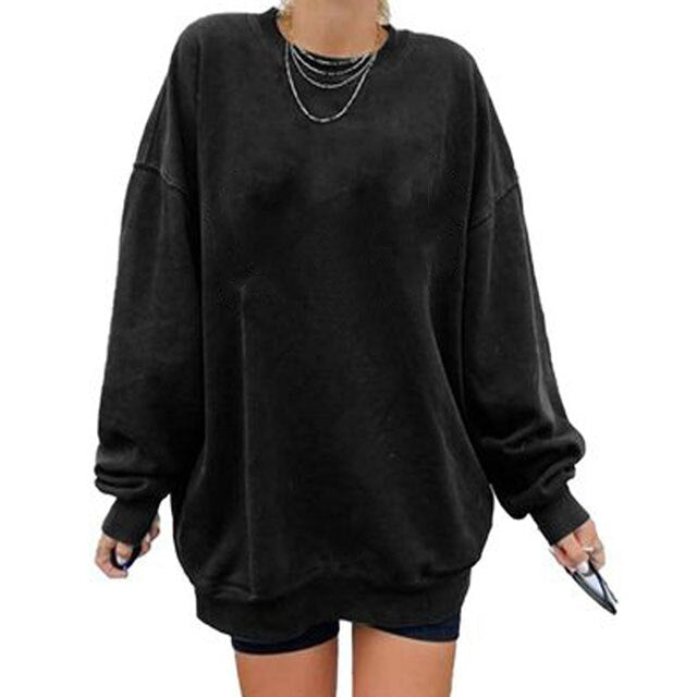 Printing Sweatshirts Women Loose Sunflower Long Sleeve Shirts