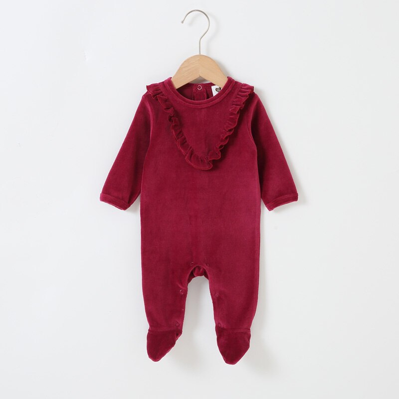 Baby rompers long sleeves children clothing baby overalls kids boys clothes girls clothes baby jumpsuit frill footies rompers