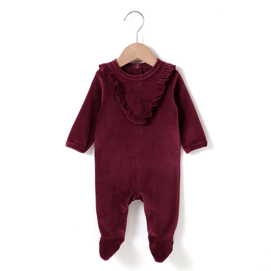 Baby rompers long sleeves children clothing baby overalls kids boys clothes girls clothes baby jumpsuit frill footies rompers