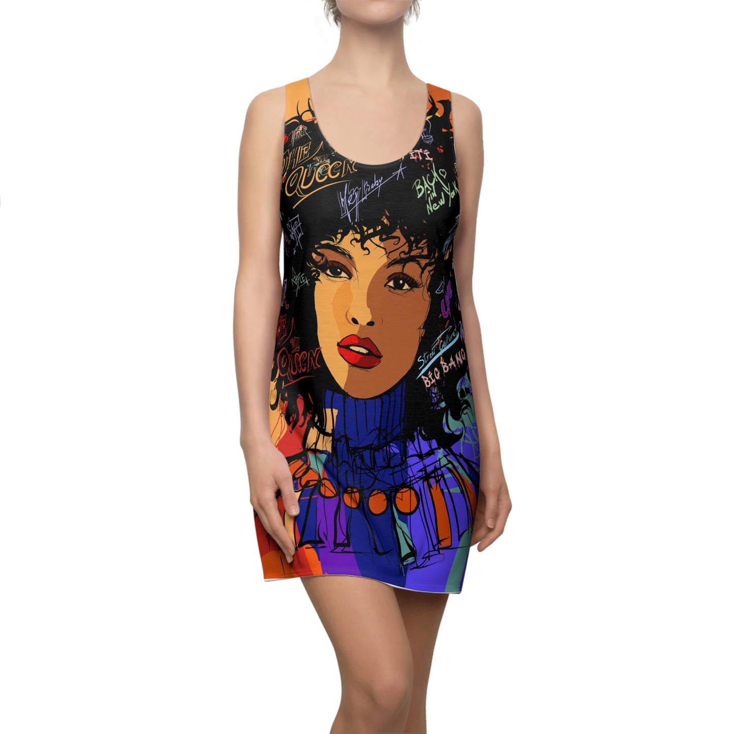 Women's Cut & Sew Racerback Dress (AOP)