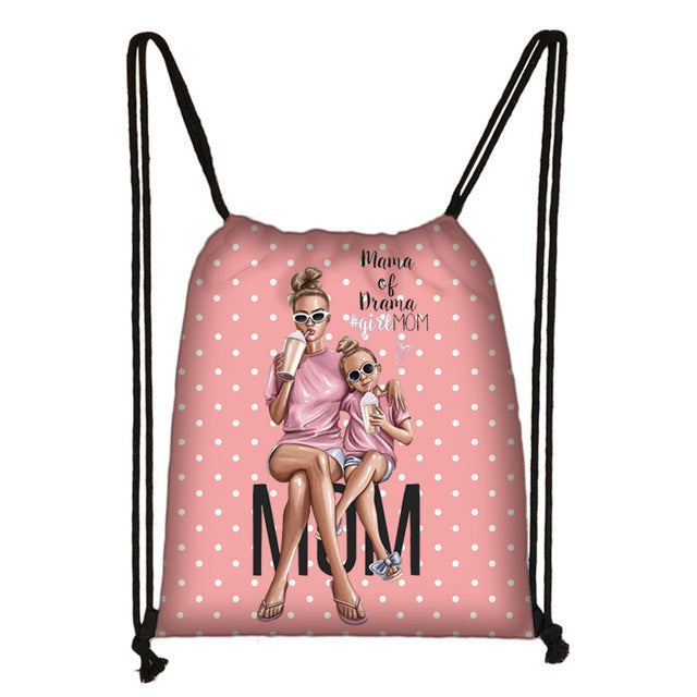 Printed ladies storage bag