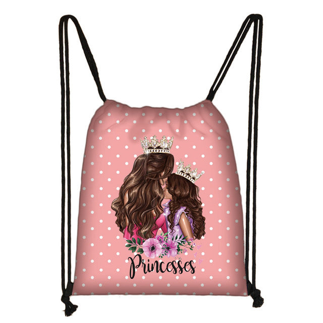 Printed ladies storage bag