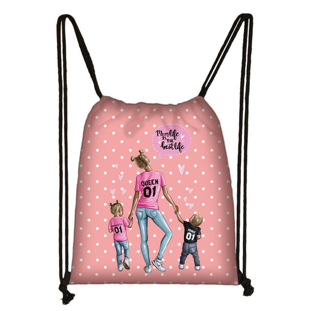 Printed ladies storage bag