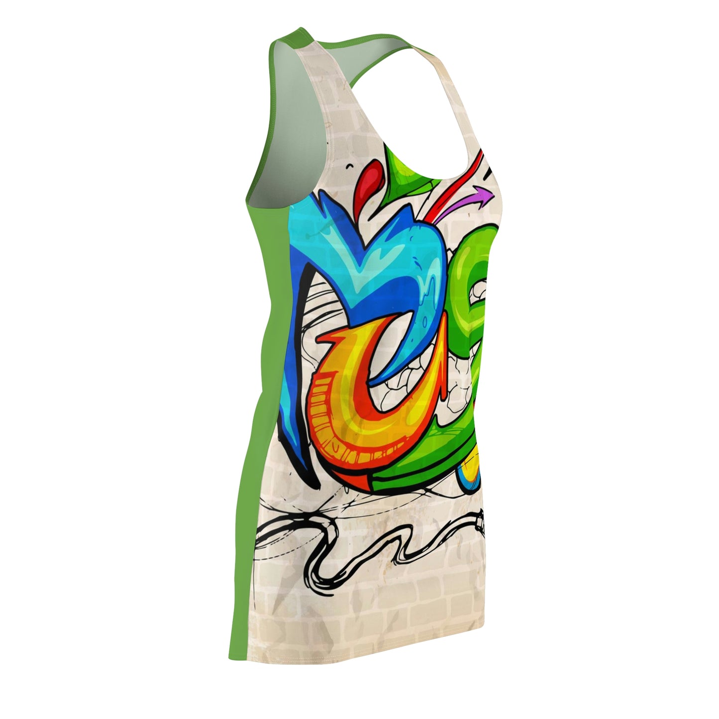 Women's Cut & Sew Racerback Dress (AOP)