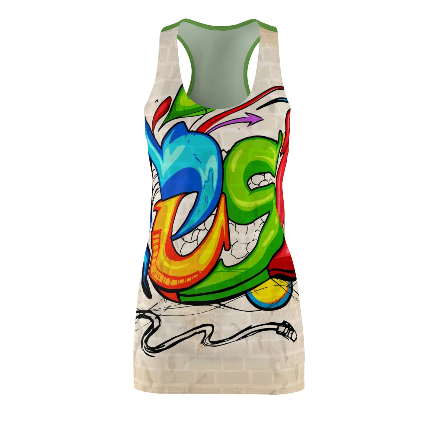 Women's Cut & Sew Racerback Dress (AOP)