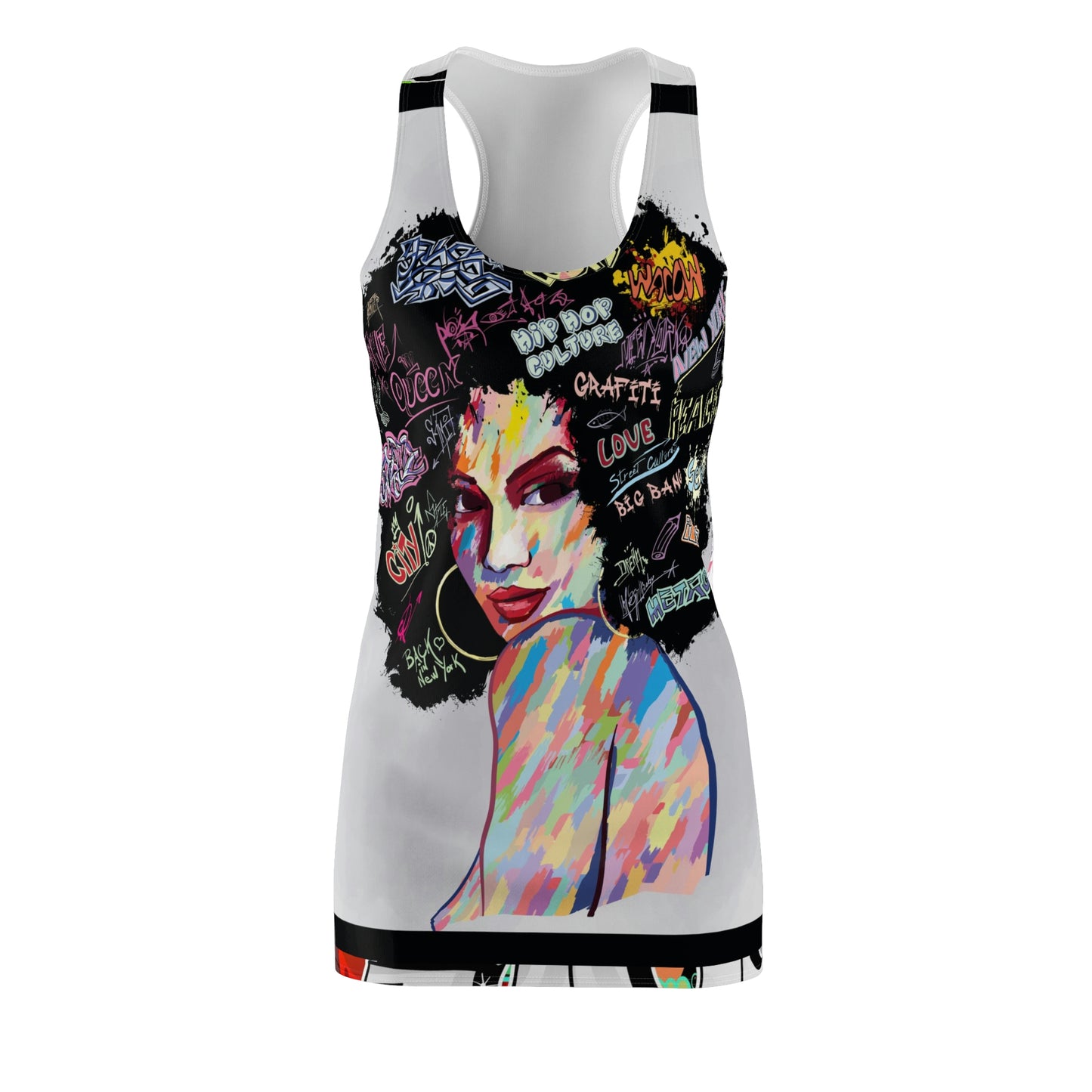 Women's Cut & Sew Racerback Dress (AOP)