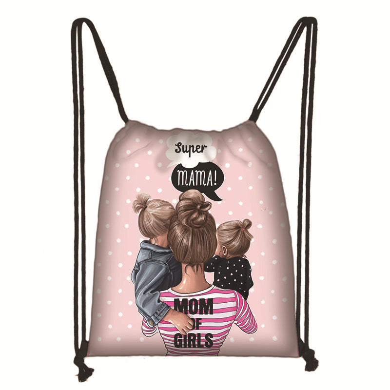 Printed ladies storage bag