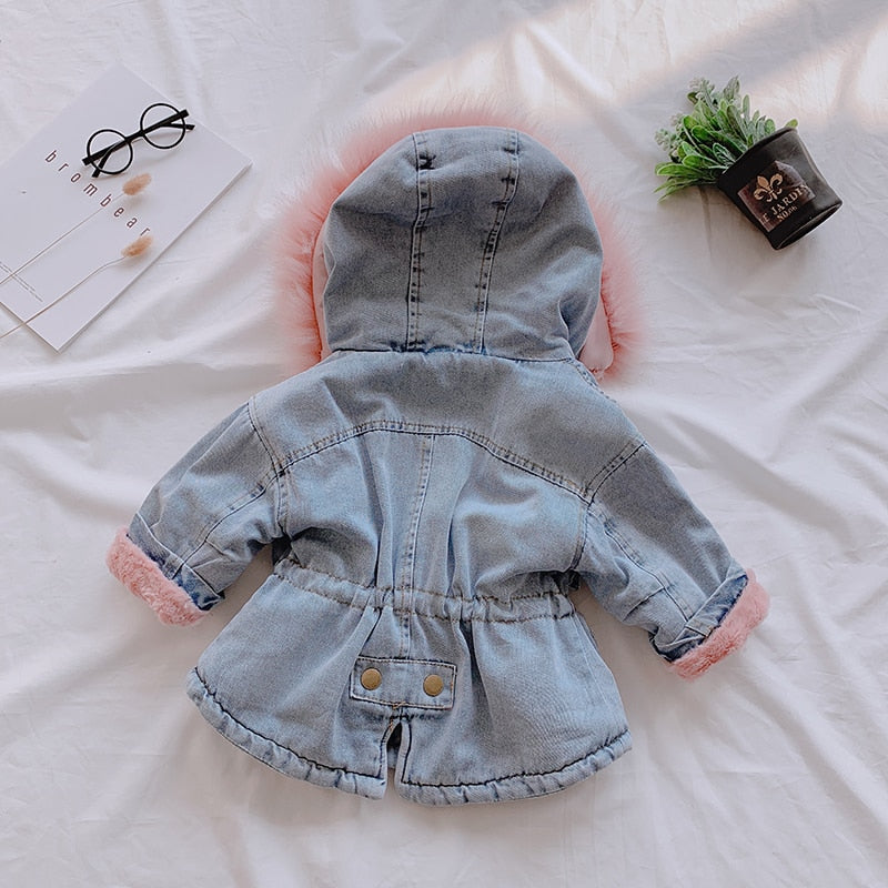 2019 New Denim Jacket for Girl&#39;s Toddler Children AUTUMN &amp;WINTER Outerwear Fashion Outfits Kids Jacket Girl Coats Kids Clothes