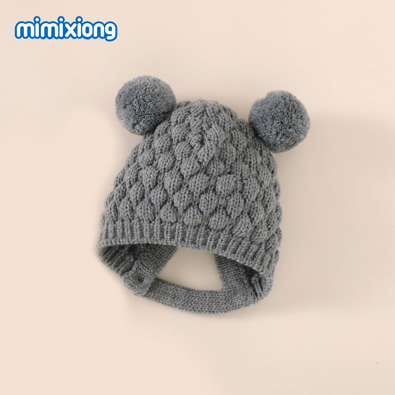 Baby Rompers Caps Clothes Sets Newborn Girl Boy Knitted Jumpsuits Outfits Autumn Winter Long Sleeve Toddler Infant Overalls 2pcs