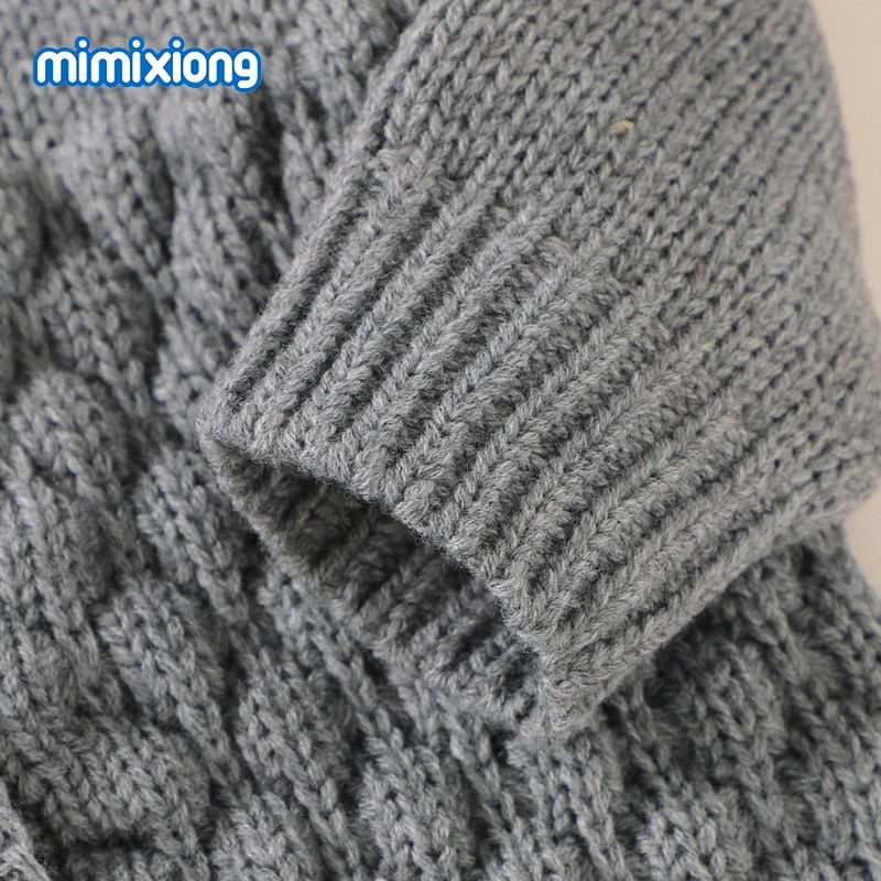 Baby Rompers Caps Clothes Sets Newborn Girl Boy Knitted Jumpsuits Outfits Autumn Winter Long Sleeve Toddler Infant Overalls 2pcs