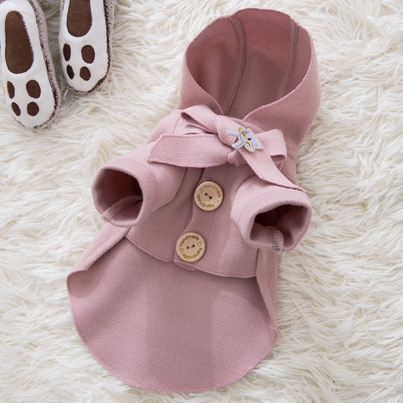 Coats Pet Dog Clothes Fashion Clothing Dogs Coat Super Small Costume Cute Thermal Chihuahua Print Winter Pink Girl Mascotas