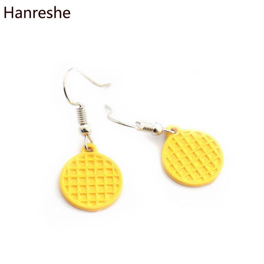 Stranger things Eggo Earrings Eleven Waffle Earrings American thriller TV series Sliver Color Earrings for women party