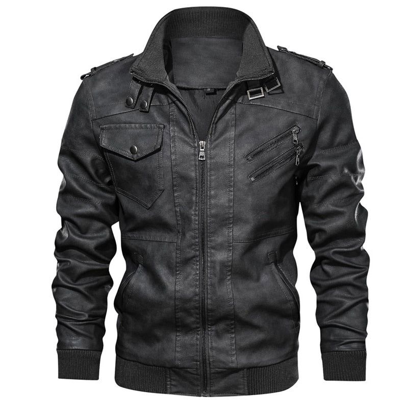 Mountainskin New Men&#39;s Leather Jackets Autumn Casual Motorcycle PU Jacket Biker Leather Coats Brand Clothing EU Size SA722