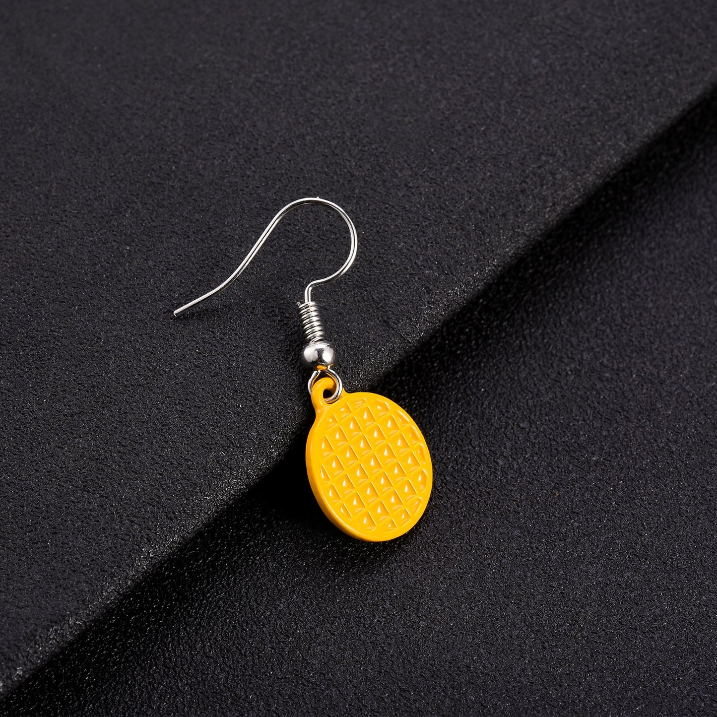 Stranger things Eggo Earrings Eleven Waffle Earrings American thriller TV series Sliver Color Earrings for women party