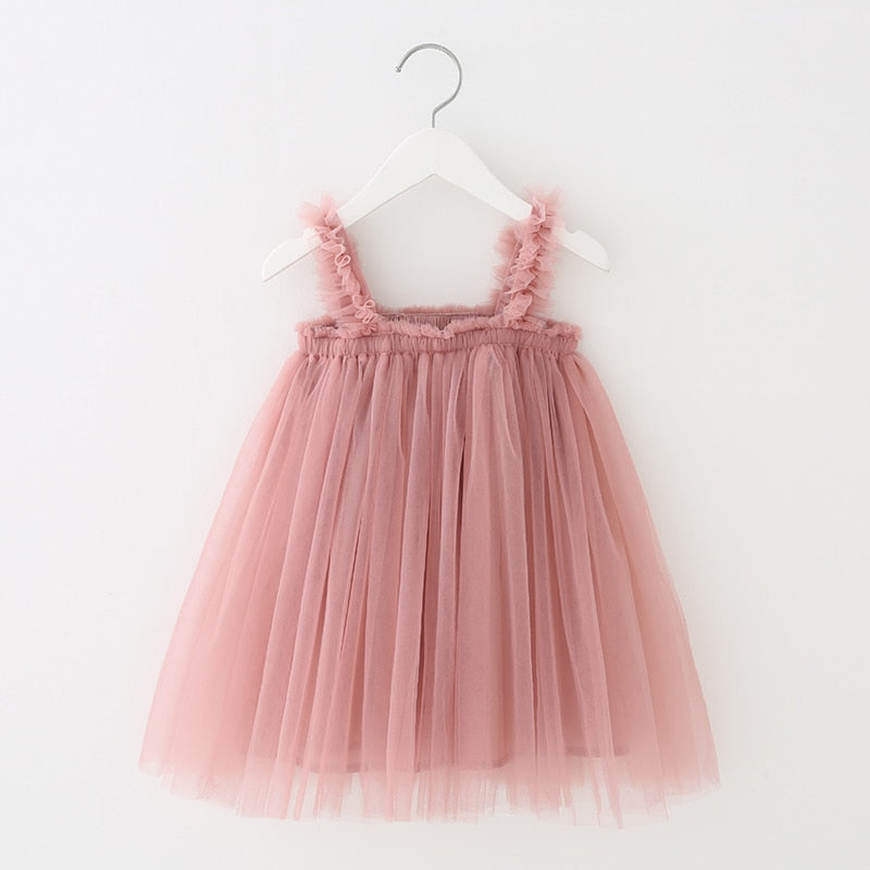 1-6T Kids Dress For Girls New Fashion Girl Party Dress Children & Lovely Baby Girl Dress Kids Tutu Sleeveless Wedding Dress