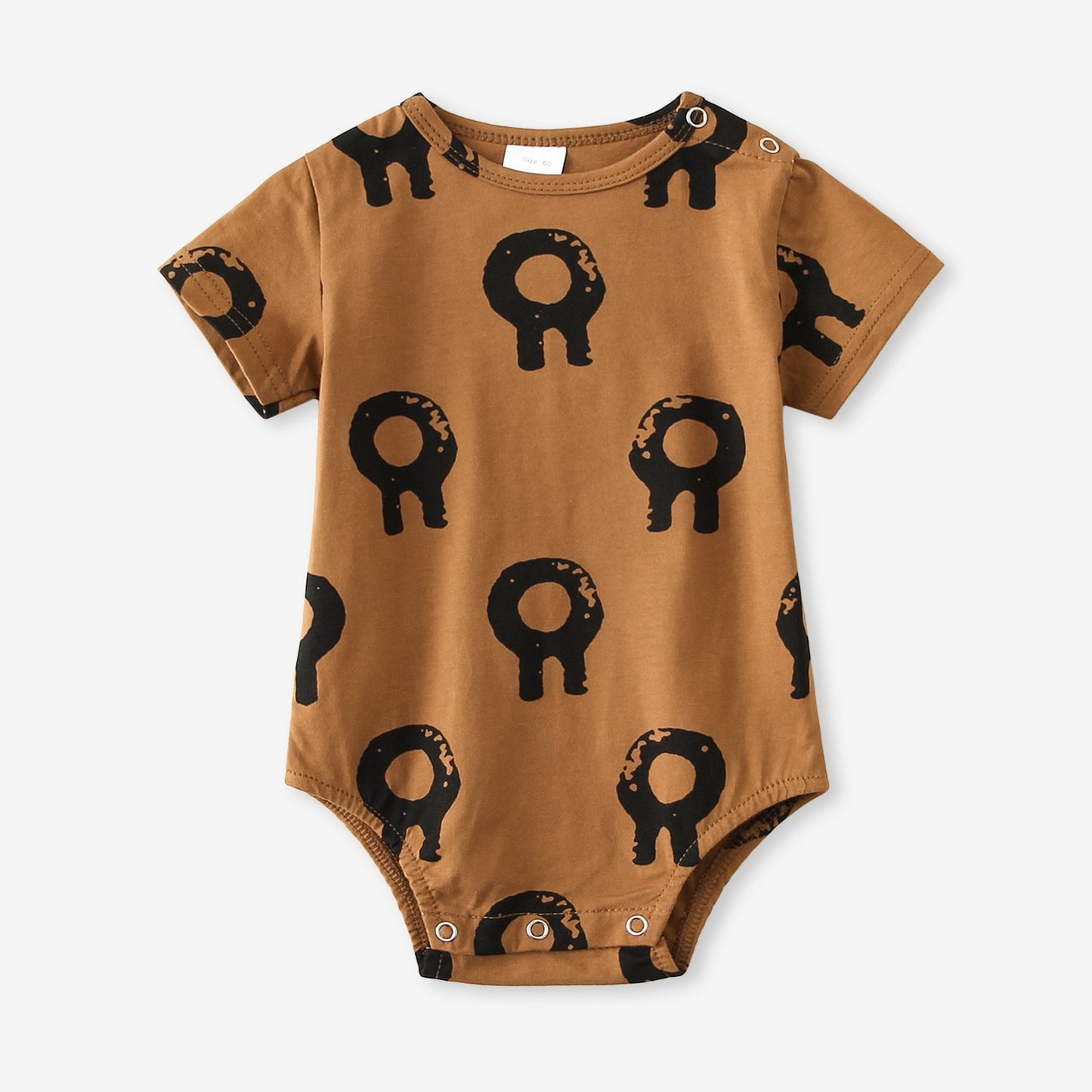 Infant Baby Boy Girl Romper Spring Summer Newborn Button Jumpsuit Printed Casual Long Sleeve Baby Boy Outfits Clothes Autumn