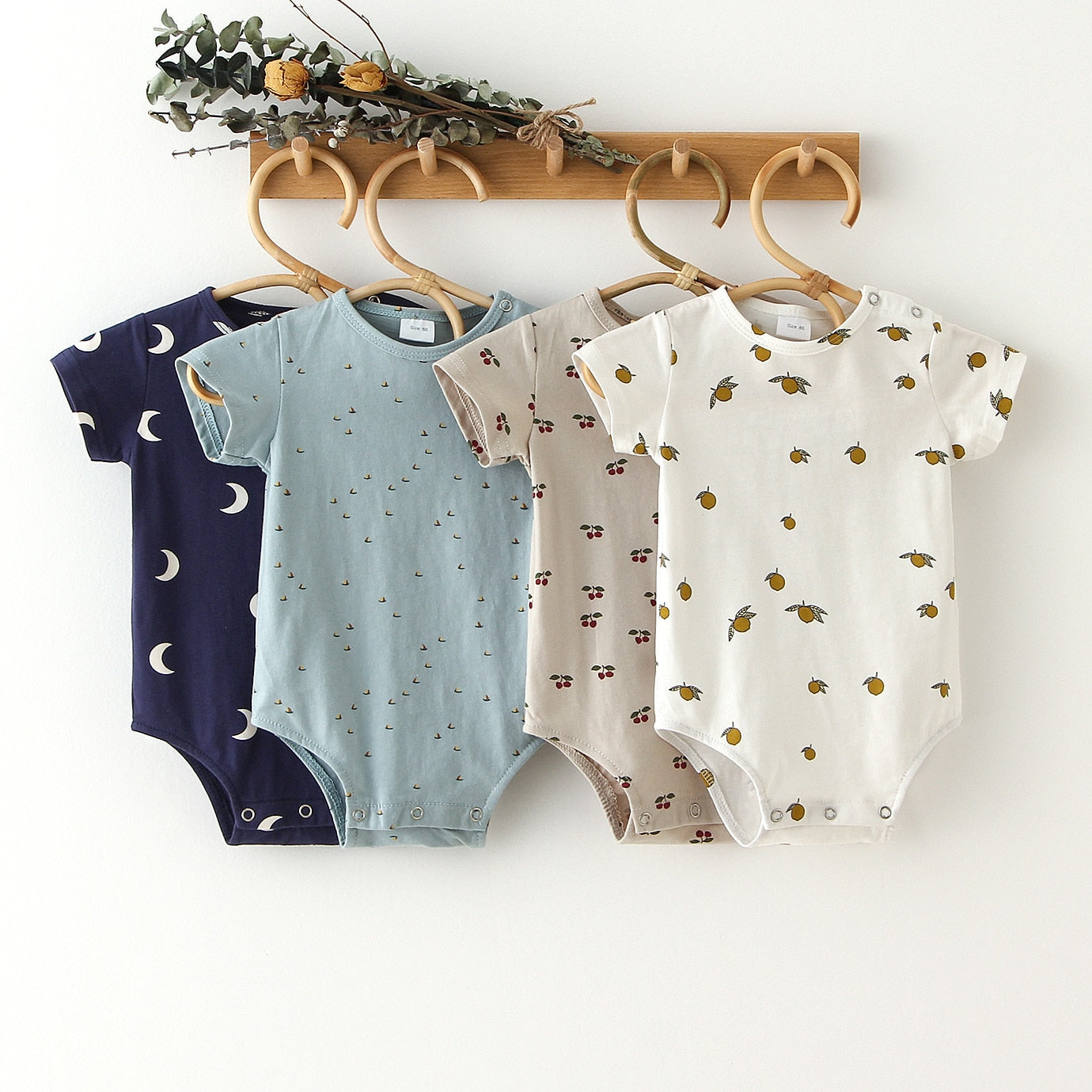Infant Baby Boy Girl Romper Spring Summer Newborn Button Jumpsuit Printed Casual Long Sleeve Baby Boy Outfits Clothes Autumn