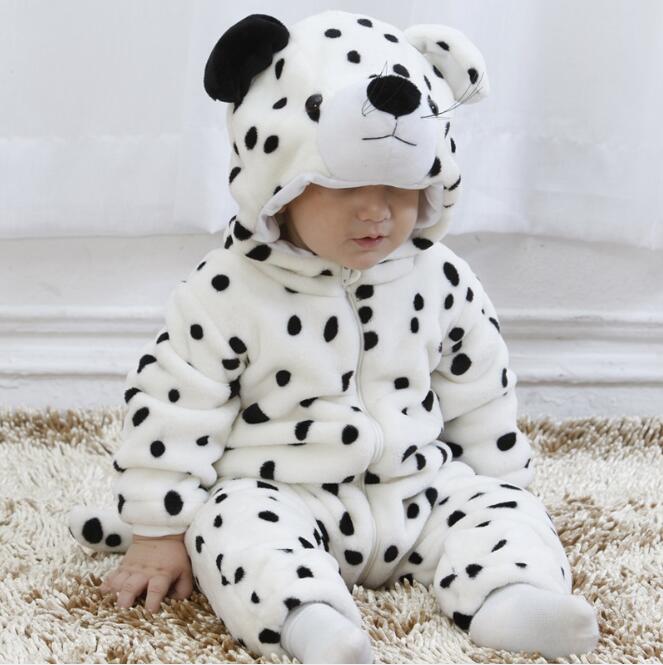 Baby Leopard Kigurumi Pajamas Newborn Infant Romper Onesies Animal Anime Costume Outfit Hooded Cute Winter Clothing For Girl Boy
