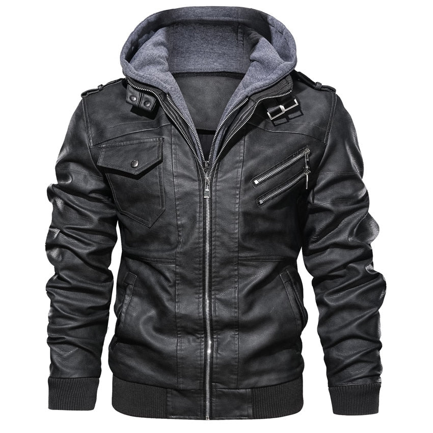 Mountainskin New Men&#39;s Leather Jackets Autumn Casual Motorcycle PU Jacket Biker Leather Coats Brand Clothing EU Size SA722