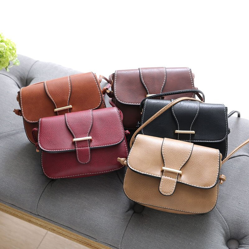 New Arrivals Women Bags Small Vintage Shoulder Bag Pu Leather Women Messenger Bags Crossbody Designer Ladies Bag