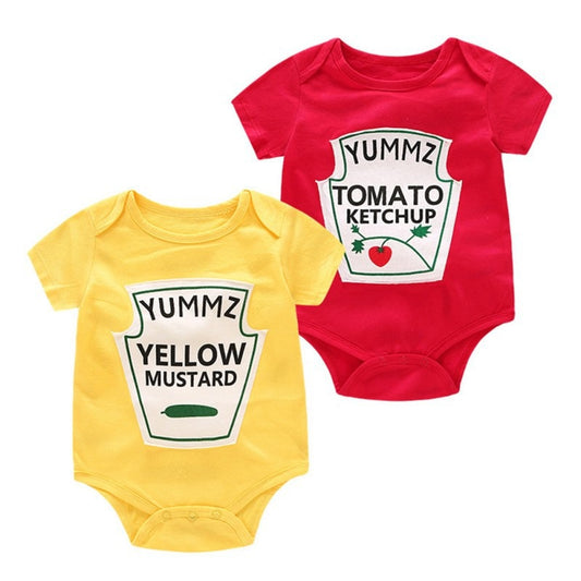 Baywell Baby Rompers Twins Boys Girls Rompers Cute Vegetable Jumpsuit Romper for Newborns Cotton Clothes Costumes For Infants
