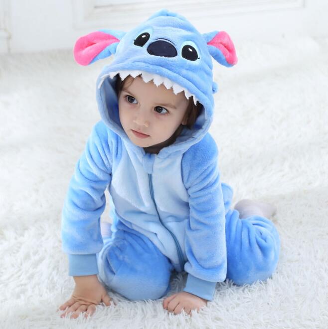 Baby Leopard Kigurumi Pajamas Newborn Infant Romper Onesies Animal Anime Costume Outfit Hooded Cute Winter Clothing For Girl Boy