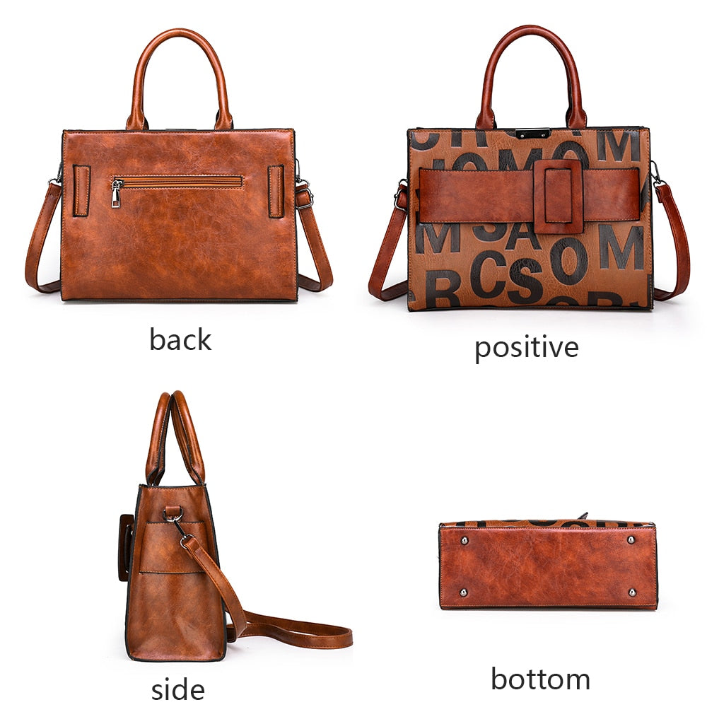 New PU Leather Handbags Fashion Ladies Shoulder Messenger Bags Tote Bag Luxury Brand Handbags Designer Bags for Women