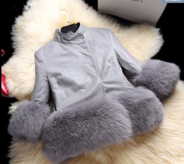 Fashion Baby Winter Outerwear &amp; Coats Children&#39;s Fur Girls Fur Coat Kids Faux Fur Fabric Clothes Fur Coat 2-10