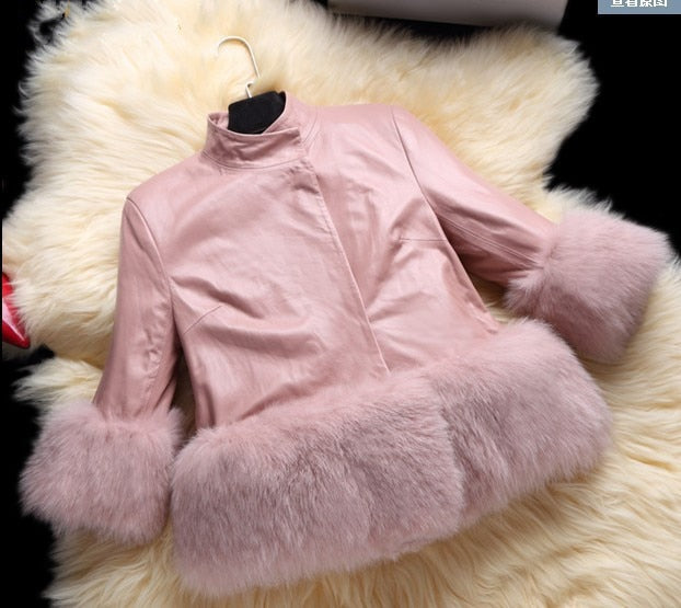 Fashion Baby Winter Outerwear &amp; Coats Children&#39;s Fur Girls Fur Coat Kids Faux Fur Fabric Clothes Fur Coat 2-10