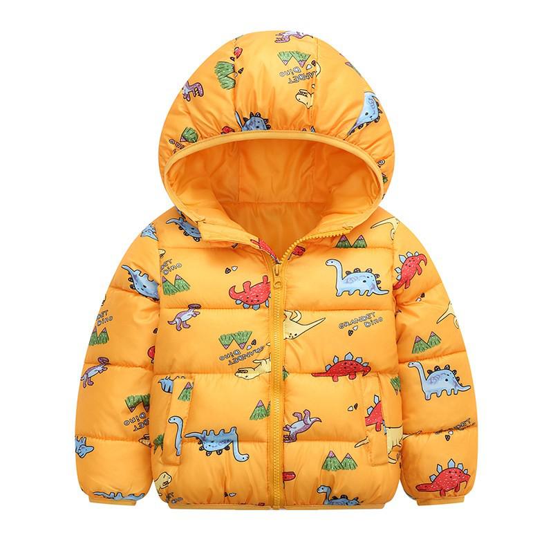 Kids Hooded Jackets Boys Girls Cartoon Patern Winter 2022 Snowsuit Outerwear 2022 Baby Boy Zipper Cotton Jacket For Kids Coats