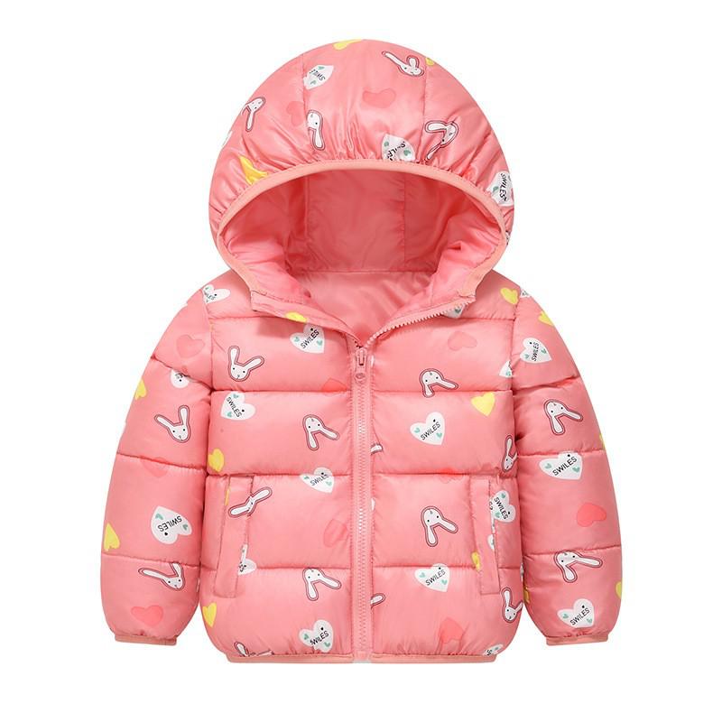 Kids Hooded Jackets Boys Girls Cartoon Patern Winter 2022 Snowsuit Outerwear 2022 Baby Boy Zipper Cotton Jacket For Kids Coats