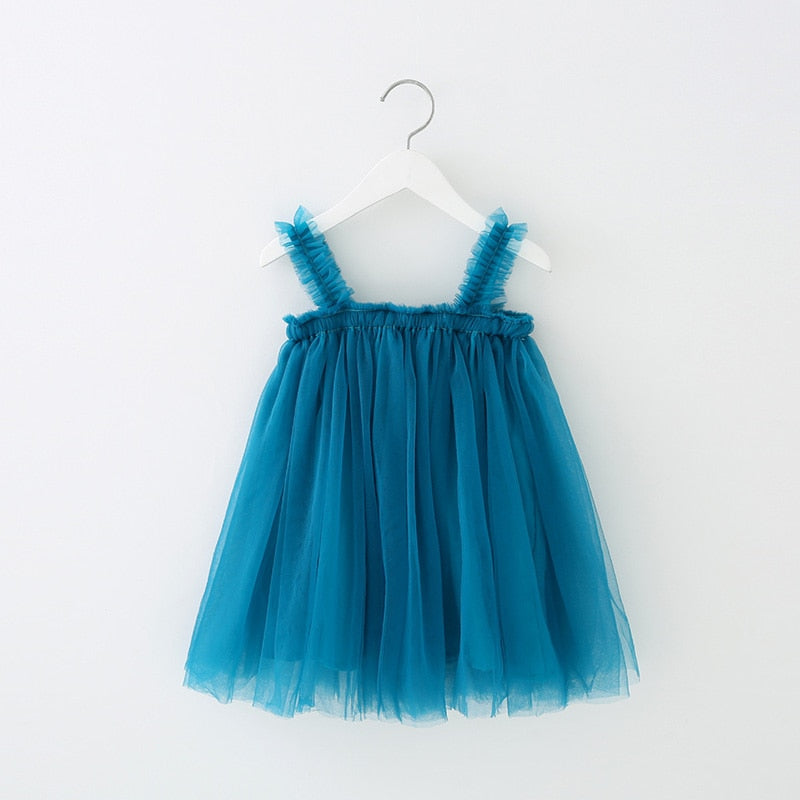 1-6T Kids Dress For Girls New Fashion Girl Party Dress Children & Lovely Baby Girl Dress Kids Tutu Sleeveless Wedding Dress