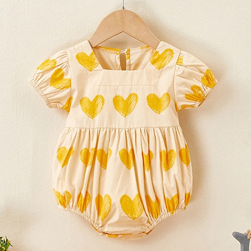Toddler Girls Rompers Ruffles Princess Baby Clothing Newborn Baby Clothes Infant Cotton Overalls Summer Baby Jumpsuit Outfit