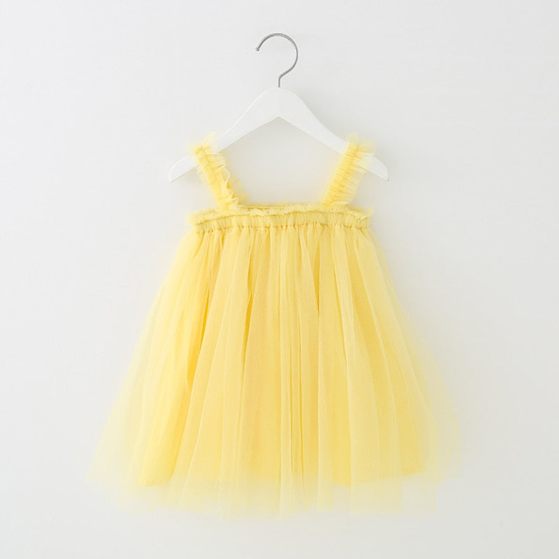 1-6T Kids Dress For Girls New Fashion Girl Party Dress Children & Lovely Baby Girl Dress Kids Tutu Sleeveless Wedding Dress