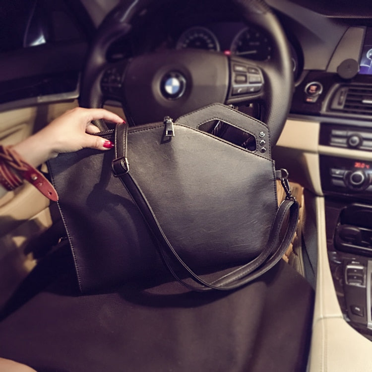 Men Rivets Handbag Male Skull Clutch luxury leather bag for men