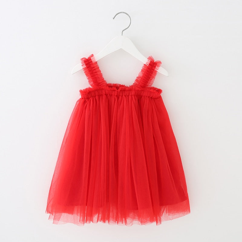 1-6T Kids Dress For Girls New Fashion Girl Party Dress Children & Lovely Baby Girl Dress Kids Tutu Sleeveless Wedding Dress