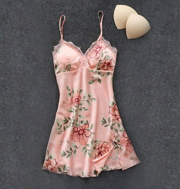 Pink Pajamas Sets Womens Strap Top Pants Sleepwear Suit Spring Autumn Home Wear Nightwear Kimono Robe Bath Gown M-XXL