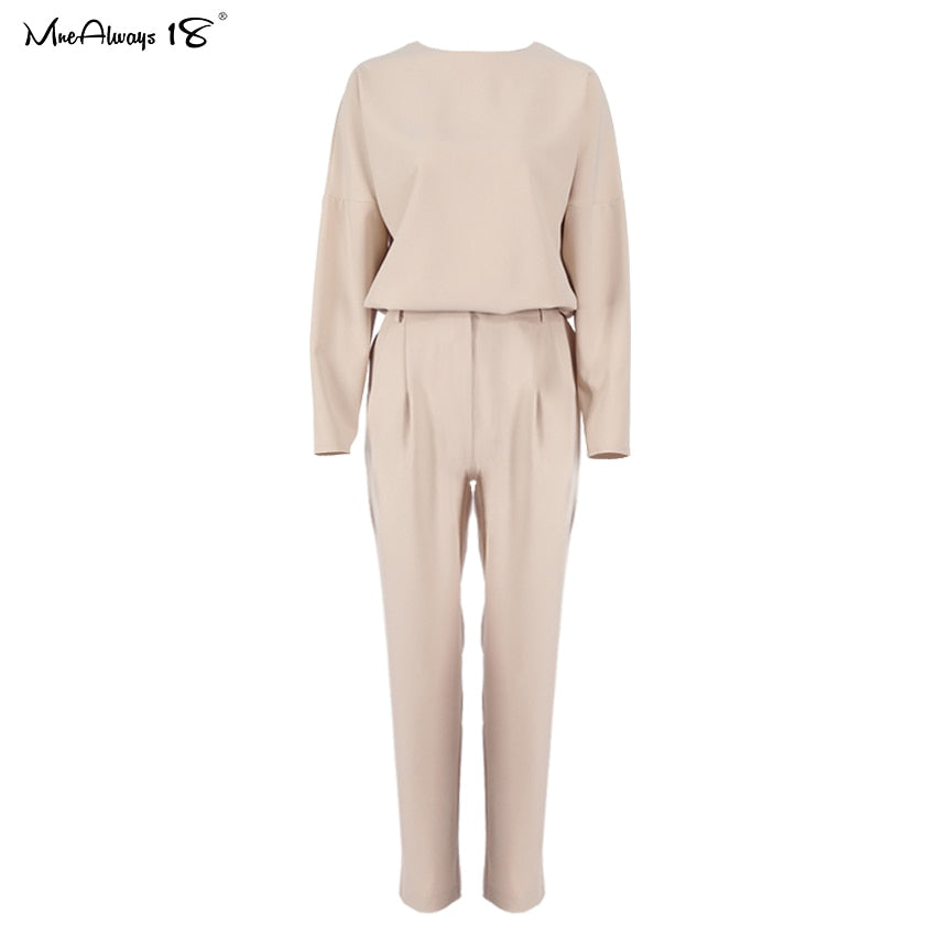 Vintage Zipper Khaki Trousers Women High Waist Office Pants Ladies Brown Trousers Work Wear