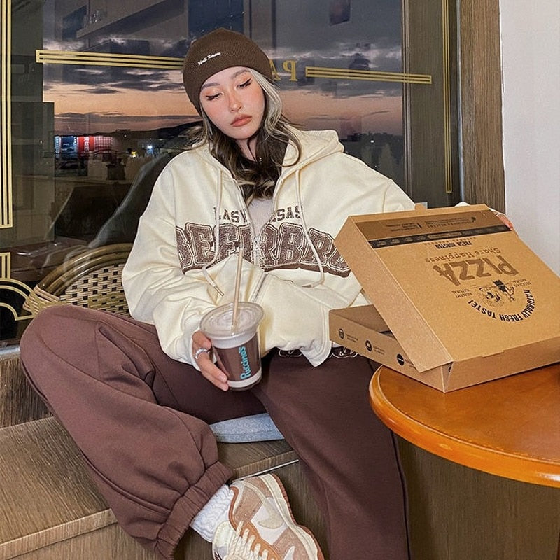 Vintage Oversized Hoodies Women