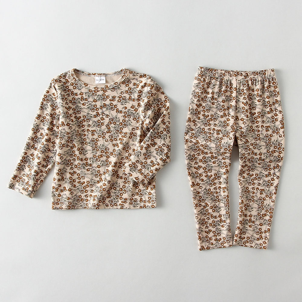 Children Pajamas Set Kids Baby Girl Boys Thermal Underwear Clothing Long Sleeve Children Sleepwear Pajamas Sets Kids Clothing