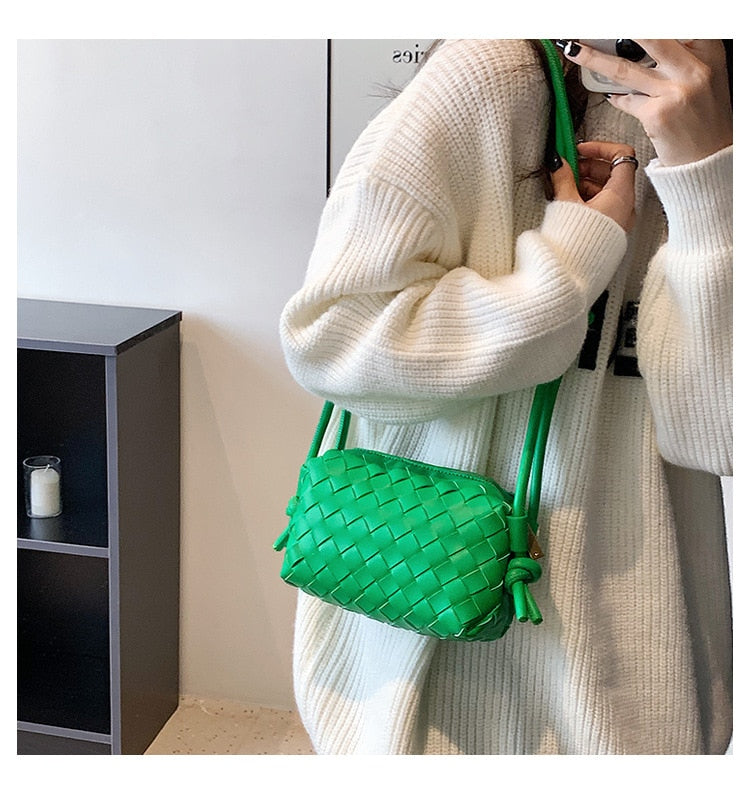 Luxury Designer Handbags Women & Bags Brand High Quality PU Leather Green Shoulder Crossbody Travel Wallets