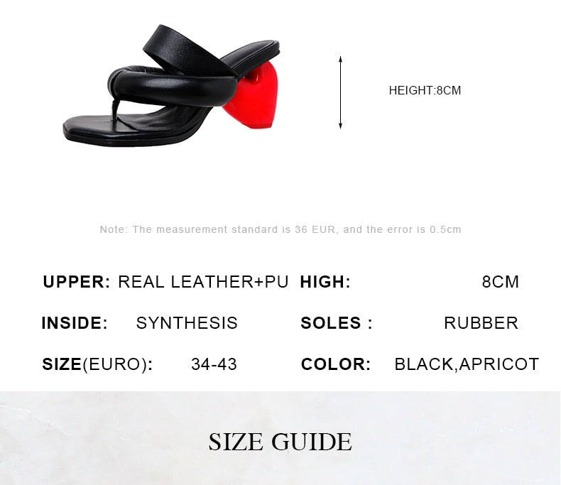 Genuine Leather Women & Shoes High Heel Open Toe Black Apricot White Flip Flops Dress Party Casual Female Sandals
