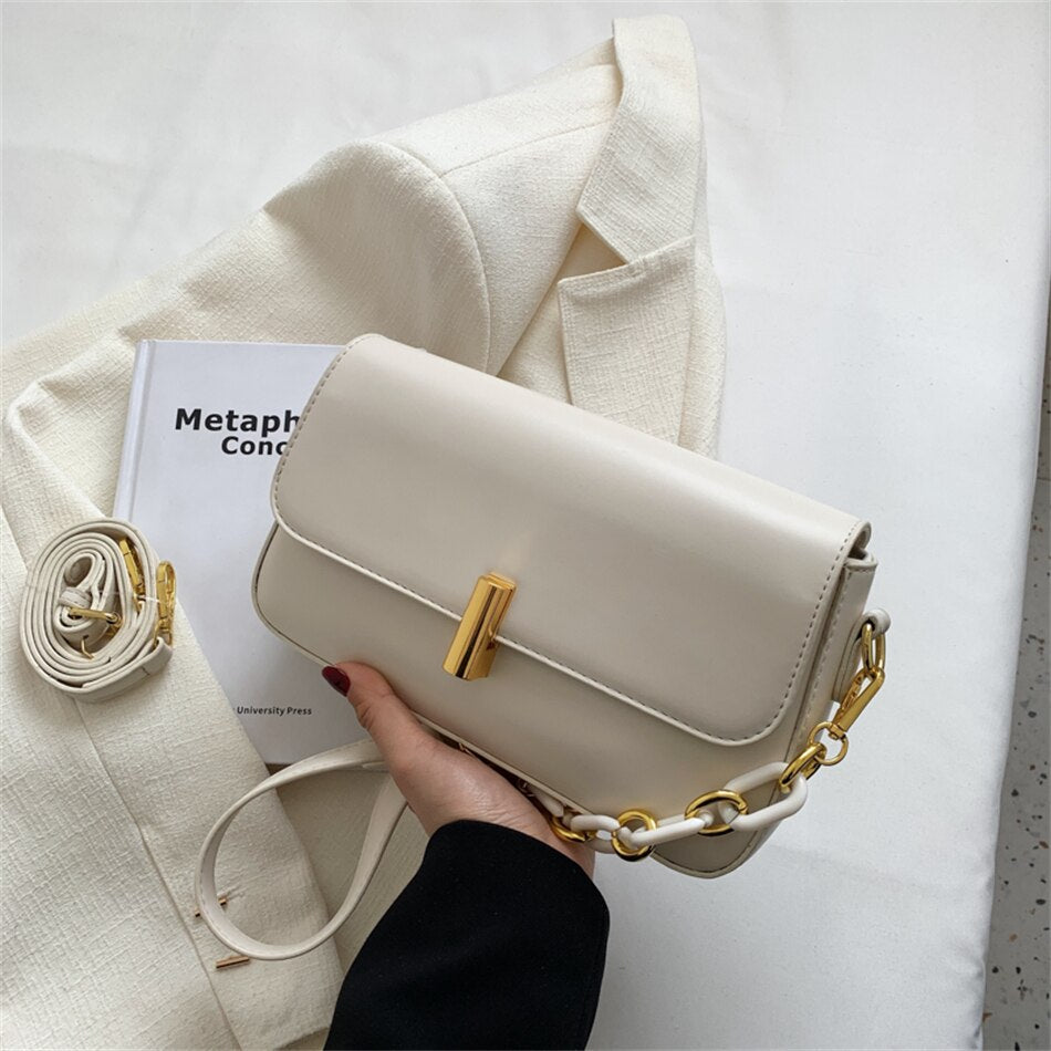 Luxury Brand Shoulder Bag for Women Trendy Small PU Leather Crossbody Bag Designer Lady Handbag Fashion Clutch Purse