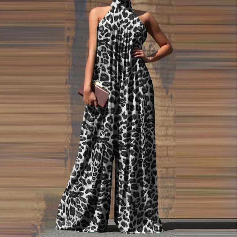 Oversized ZANZEA Fashion Women Jumpsuits 2022 Summer Pleated Wide Leg Overalls Casual Solid Sleeveless Loose Button Up Rompers