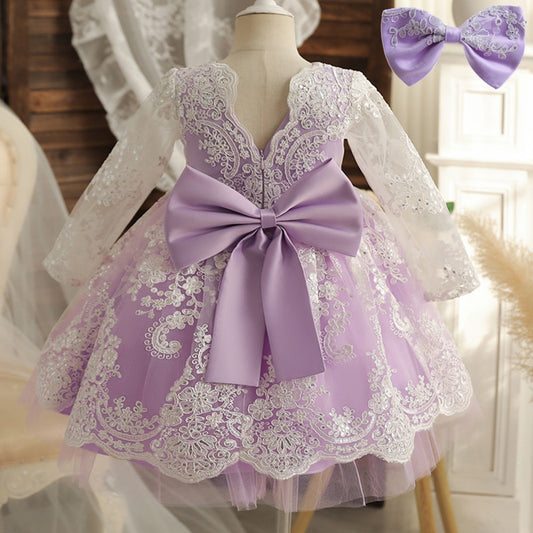 12M Baby Girl 1 Year Birthday Dress Newborn Christening Gown Infant Girls Dress Toddler Baptism Dresses Little Baby Vestidos