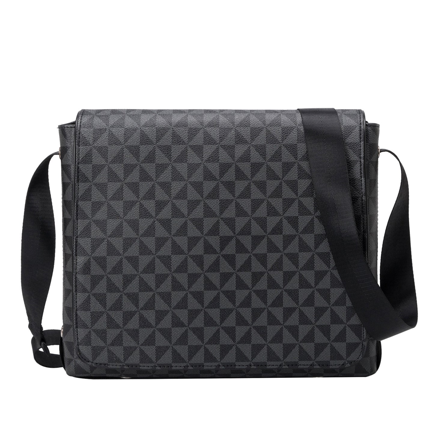 Black Man Messenger Bags Classic Leather Men Bags Shoulder Crossbody Business Briefcase Sling Printed Male Bag