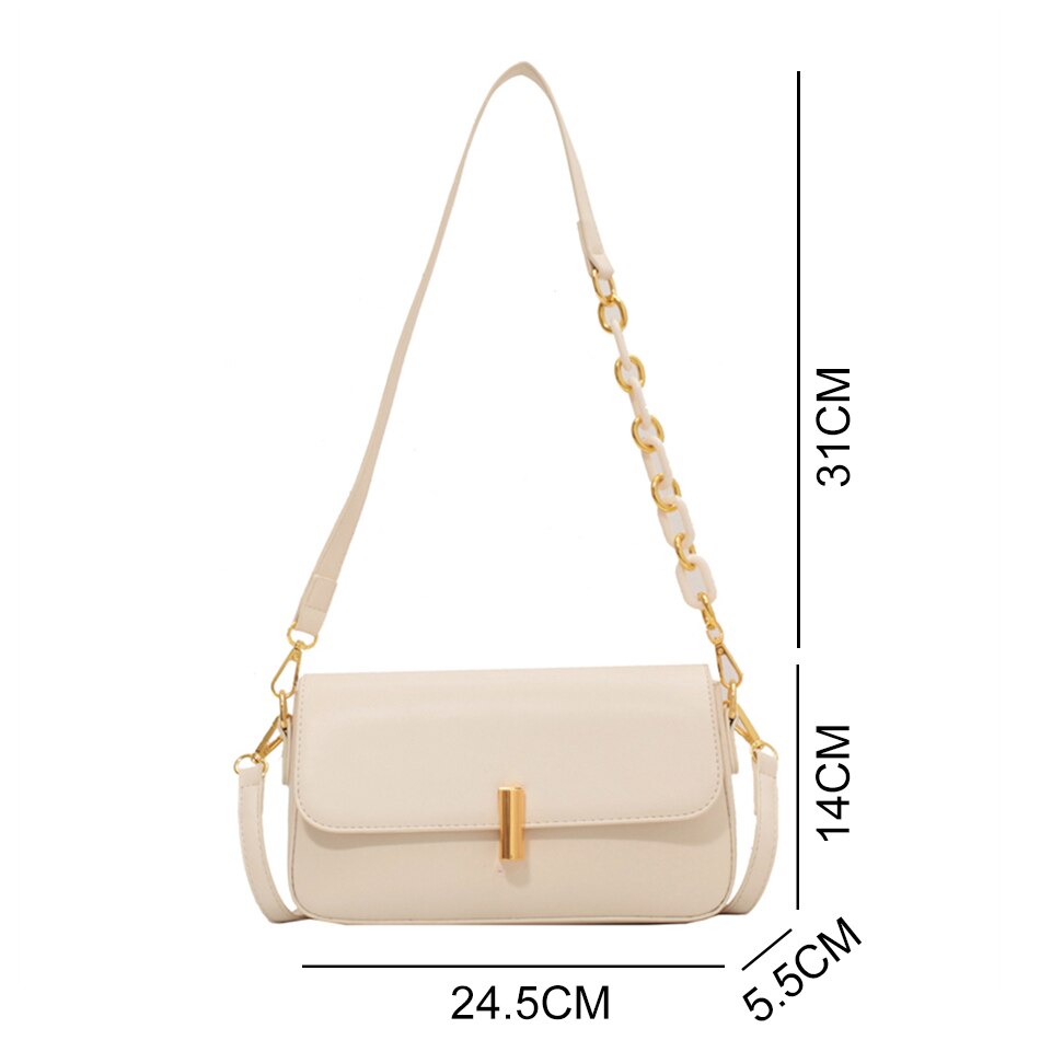Luxury Brand Shoulder Bag for Women Trendy Small PU Leather Crossbody Bag Designer Lady Handbag Fashion Clutch Purse