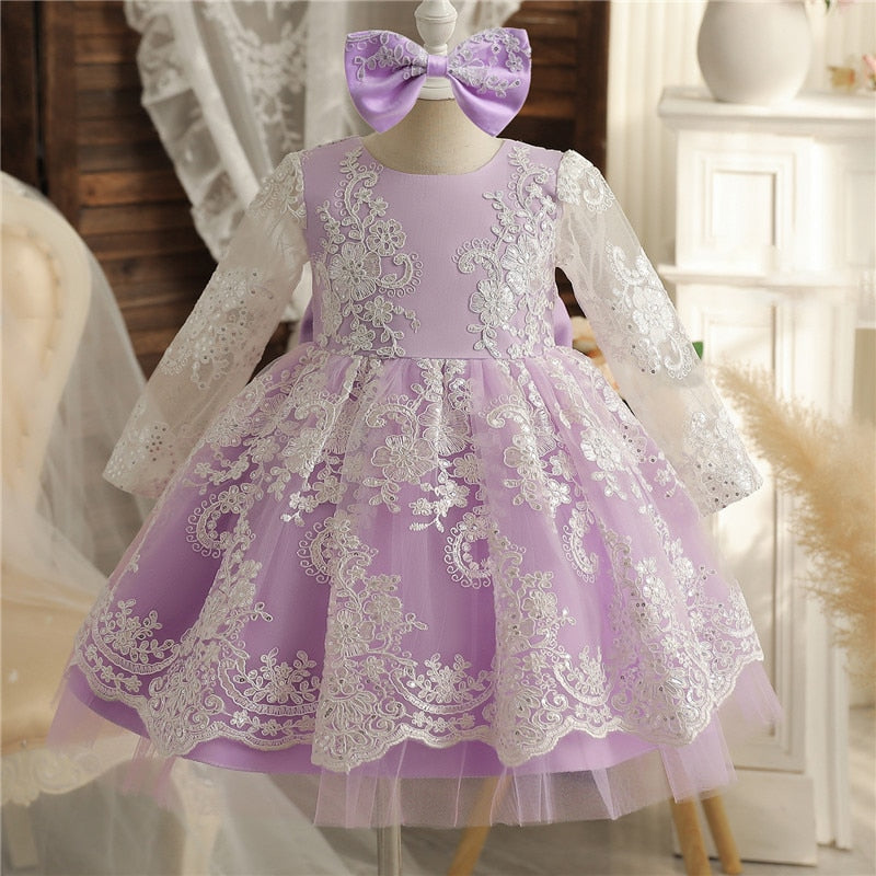 12M Baby Girl 1 Year Birthday Dress Newborn Christening Gown Infant Girls Dress Toddler Baptism Dresses Little Baby Vestidos